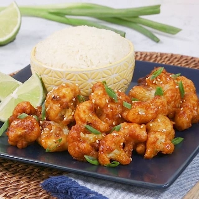 Asian Orange Sesame Cauliflower